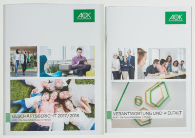 Geschäftsbericht AOK Hessen 2018 Belegfotos, Belegexemplar,