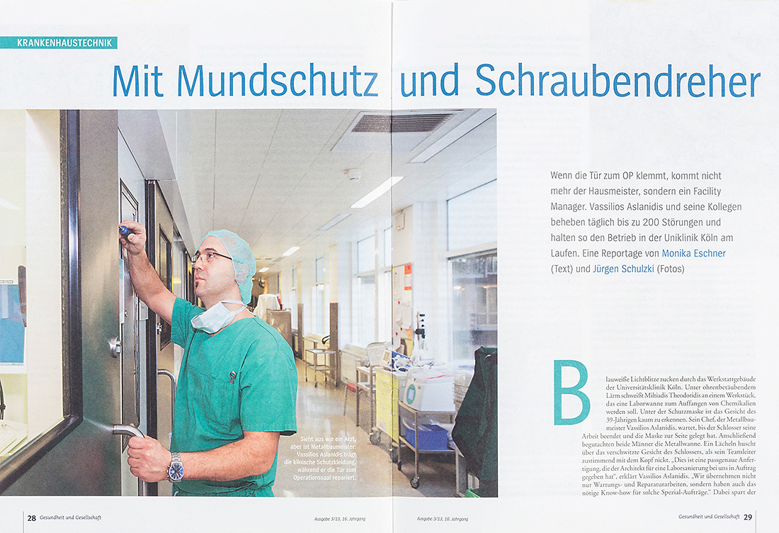 Businessfotografie, Handwerk, Krankenhaus-Fotografie